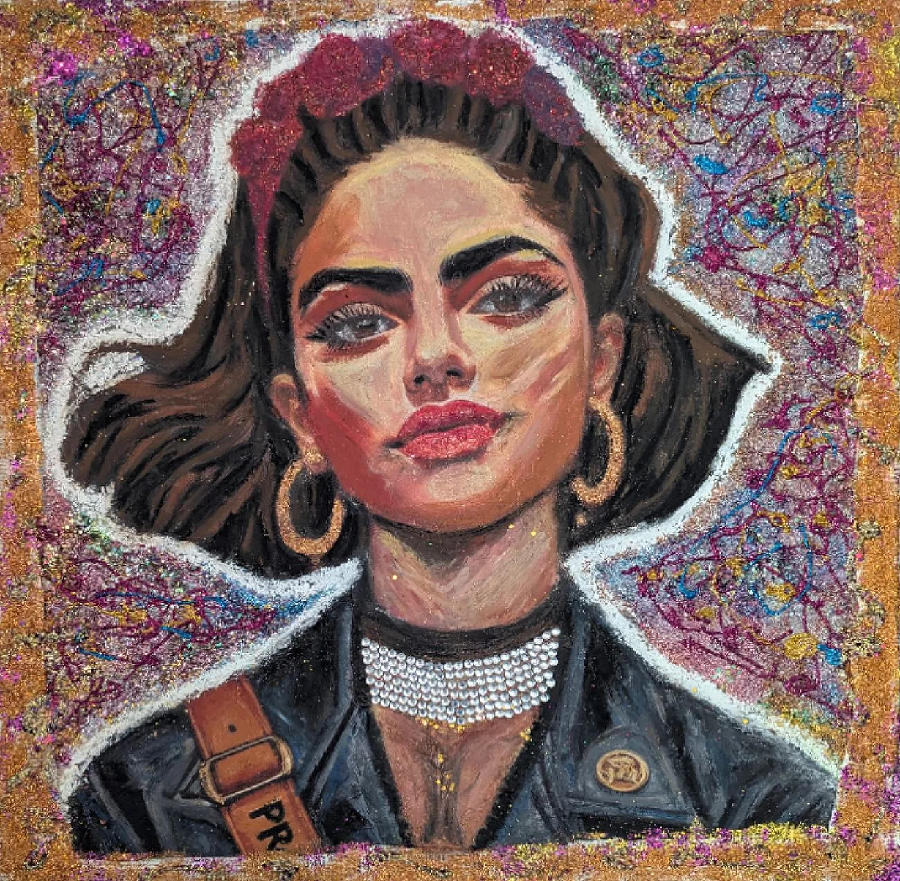 Frida in Gold and Glitter by Russel Klein